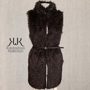 Kardashian Kollection Faux Fur Vest